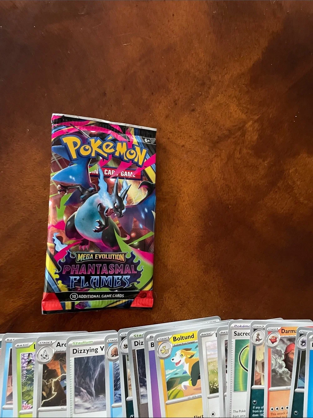 Pokemon Phantasmal Flames Mega Evolution Cards (29) and Basic Energy Pack ETB